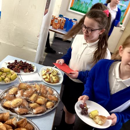 Cake and Fruit